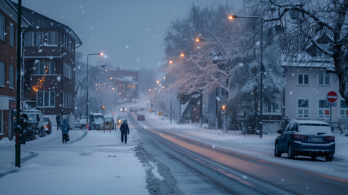 هشدار برای بارش برف سنگین در سوئد